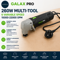GALAX PRO 260W Oscillating Tool 6 Variable Speed 15000-22000 OPM