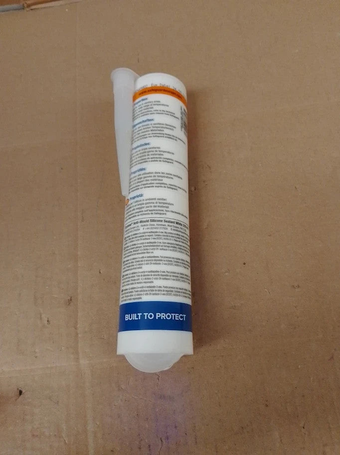 Dryzone Silicone Sealant White Anti Mould Waterproof Premium Sanitary Grade