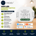 MOES WiFi LED Dimmer Switch 1 Gang 2.4GHz 1/2 Way Control  Alexa Google Home