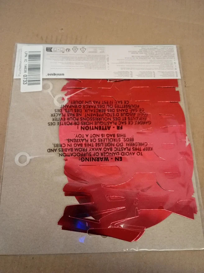 Happy Birthday Red Foil Hanging Swirl Decorations 81cm 3 Pieces Party Decor New