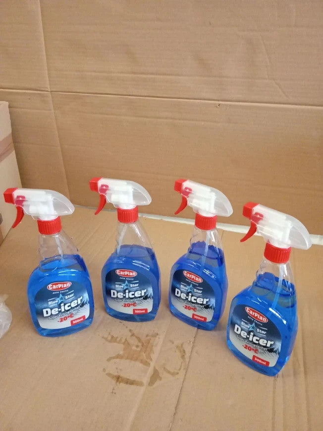 CarPlan TDI501 Blue Star Winter De Icer Trigger Spray 500ml 4pc