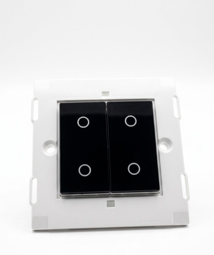 BG Evolve Touch Dimmer Switch Double Slave 2 Way Trailing Edge Matt Black New