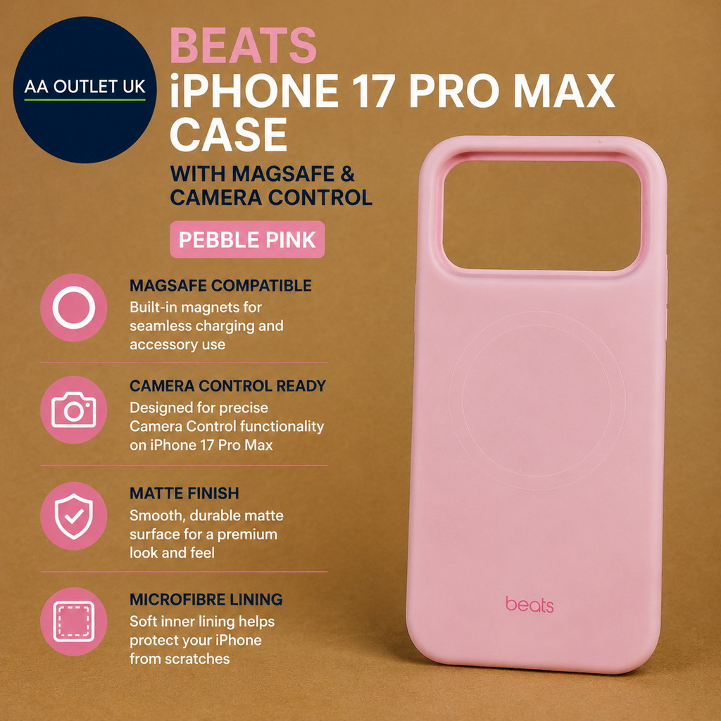 Beats iPhone 17 Pro Max Case MagSafe & Camera Control Matte Finish Pebble Pink
