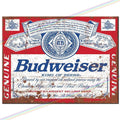 Metal Signs Budweiser Logo Man Cave Tin Hanging Wall Plaque Medium 20x15cm New