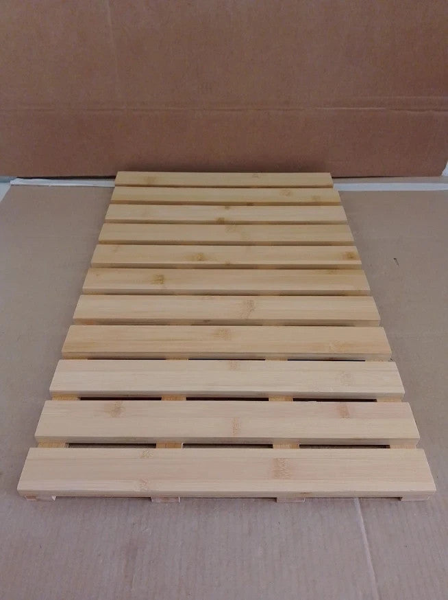 Natural Bamboo Bath Mat Wooden Shower Floor Mat Non Slip Bathroom Spa Mat New