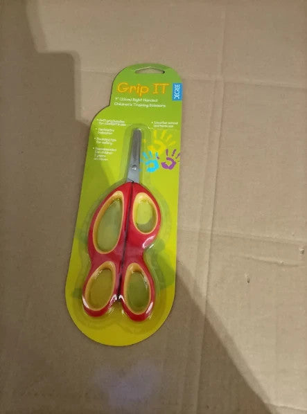 Be Creative Childrens Training Scissors Long Loop Right Handed Classic New