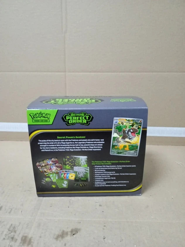 Pokemon TCG Mega Evolution Perfect Order Elite Trainer Box One Art Card 6+