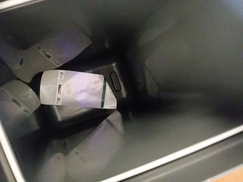 Curver 30Litre Recycling Bin Made From Plastic Grey 55x24.6x36.7