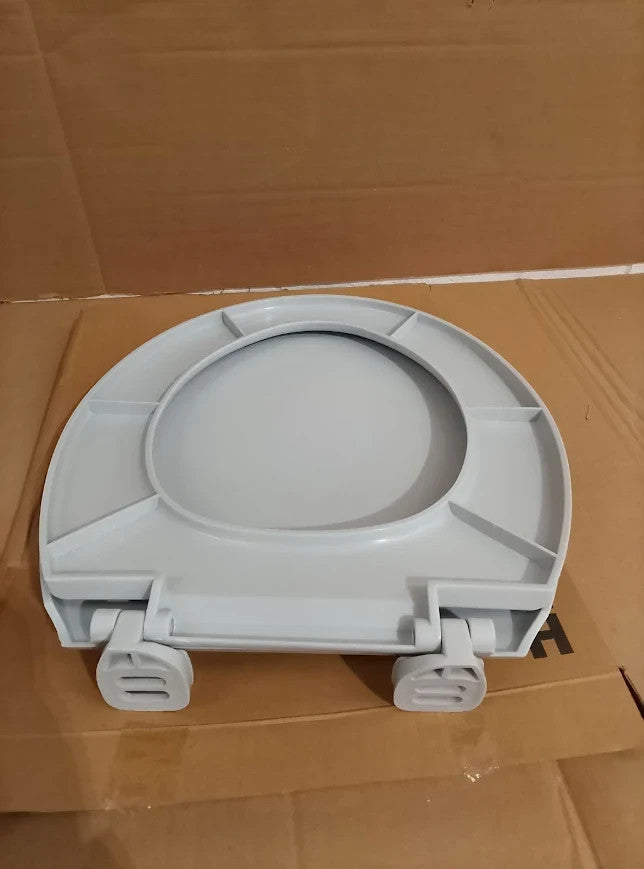 Home Essentials Plastic Toilet Seat Polypropylene 4.4x36.4x44.5cm Grey New