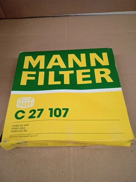Mann Filter C 27 107 Air Filter Cars Transporters 26.7x26.2x 4.2cm New