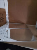 Argos Home Prime 2 Door 1 Adjustable  Shelf Mirrored Cabinet White 50x60x14cm