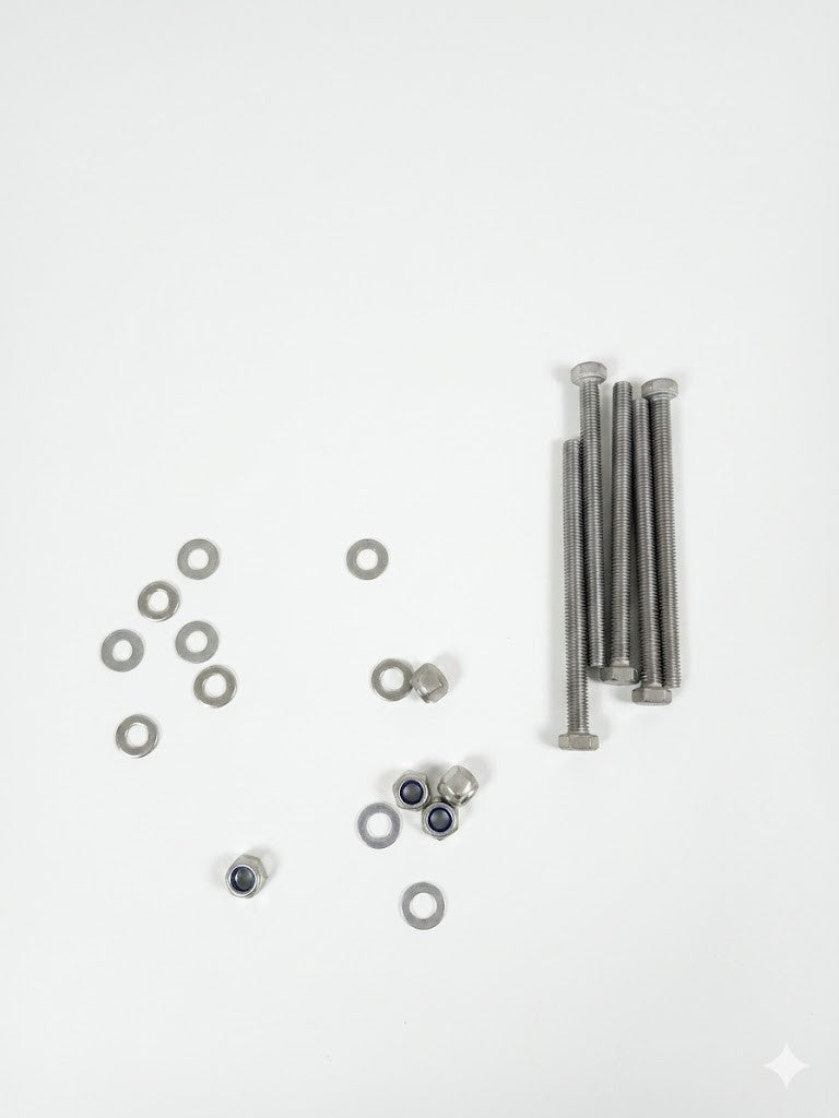 M5x70mm Hex Head Bolts Nuts Washers Stainless Steel 5 Pieces Heavy Duty New
