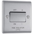 BG Electrical 3 Pole Fan Isolator Switch 10 Amps 250 Volts 8.6x2.3x8.6cm New