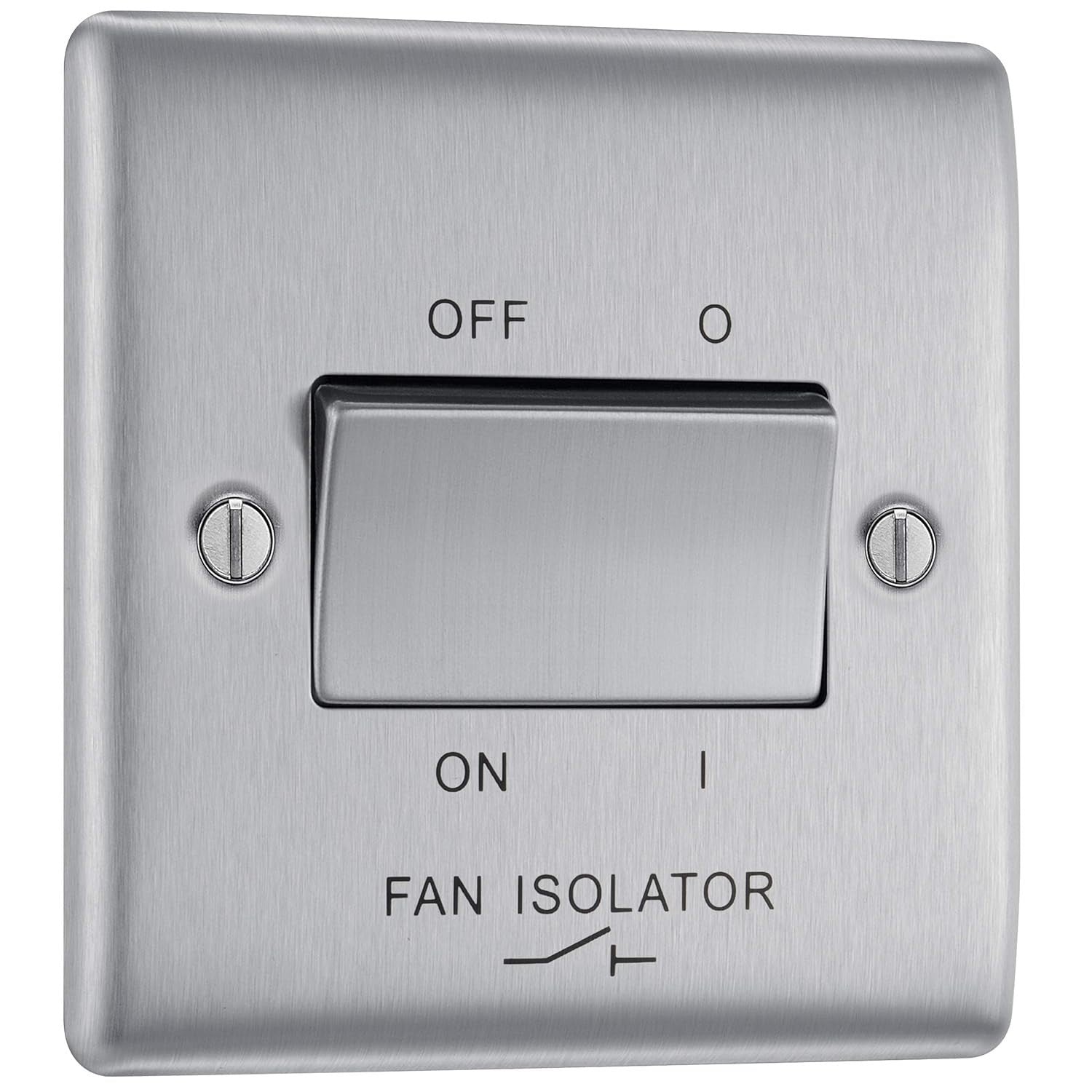 BG Electrical 3 Pole Fan Isolator Switch 10 Amps 250 Volts 8.6x2.3x8.6cm New