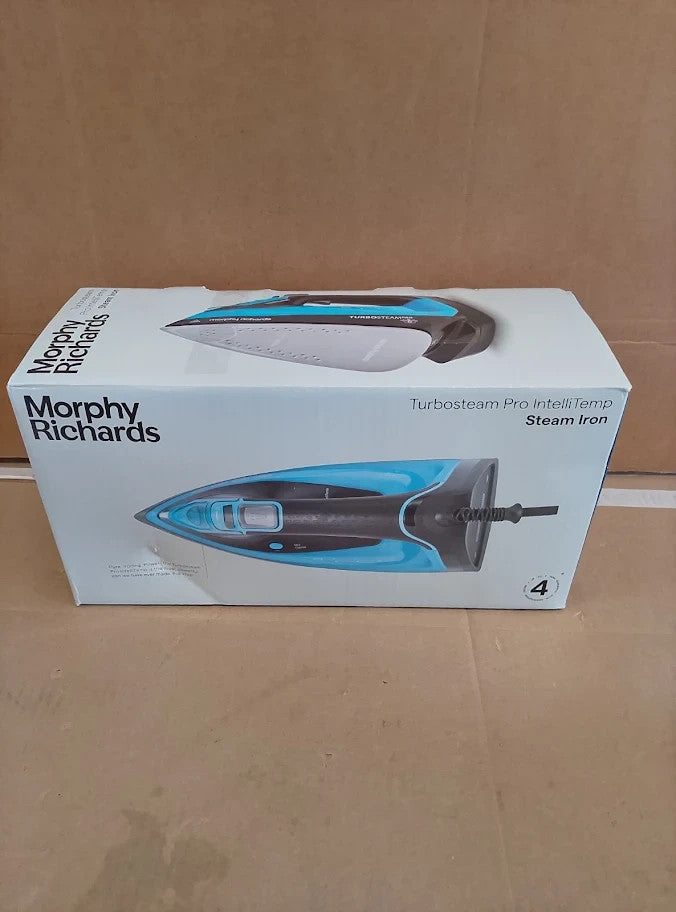 Morphy Richards Turbosteam Pro Steam Iron Non Stick Ceramic Soleplate 3100w New