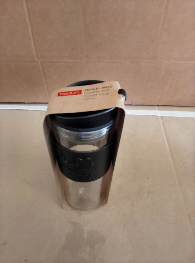 Bodum 11101-01S Travel Mug Insulated Plastic With Flip Lid 0.45Litres