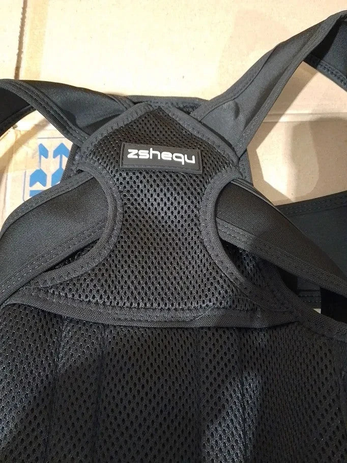 Back Support Brace Posture Corrector Adjustable Shoulder Neck Lumbar XL New