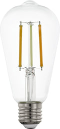 Eglo Connect Smart Home E27 LED Filament Light Bulb ST64 ZigBee Transparent New