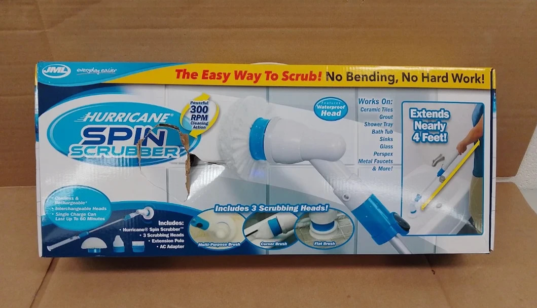JML Hurricane Spin Electric Cleaning Scrubber Cordless Power Scrub Brush New