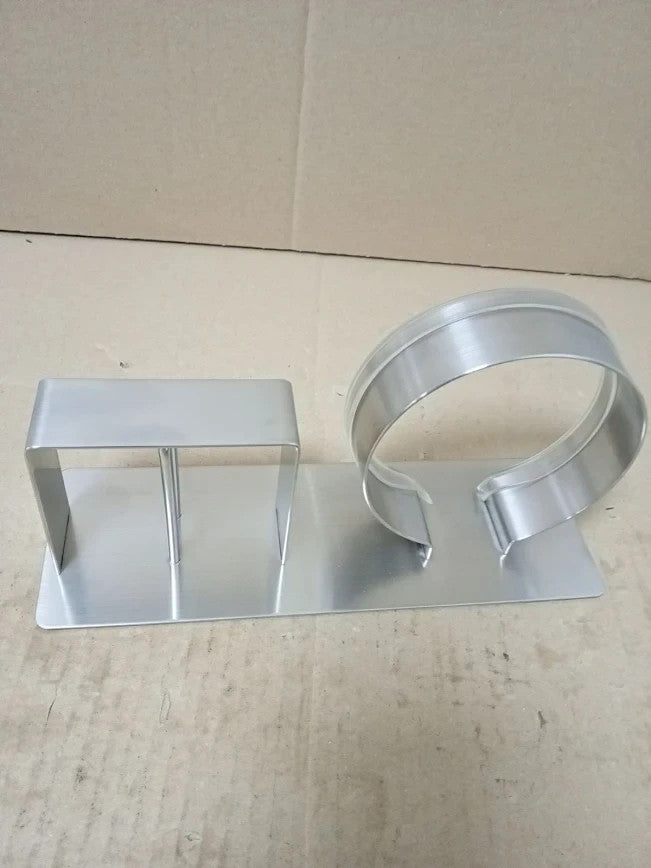 YYBO Hairdryer Straightener Holder Hair Dryer Holders Wall Mount Silver