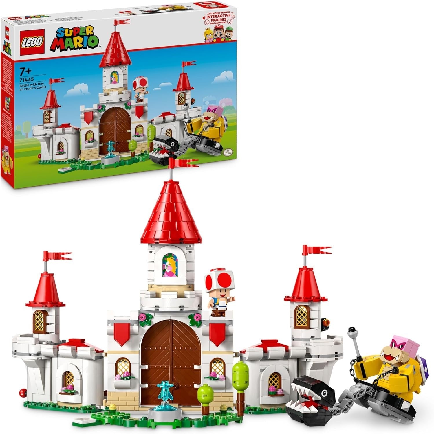 LEGO Super Mario 71435 Battle Roy Peach’s Castle Set 3 Figures 7+ Design New