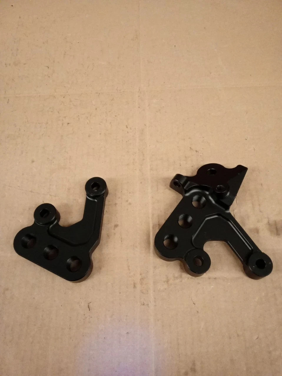 Motorcycle Foot Peg Brackets Right Left FootBlack Aluminum X/S Electric Bike