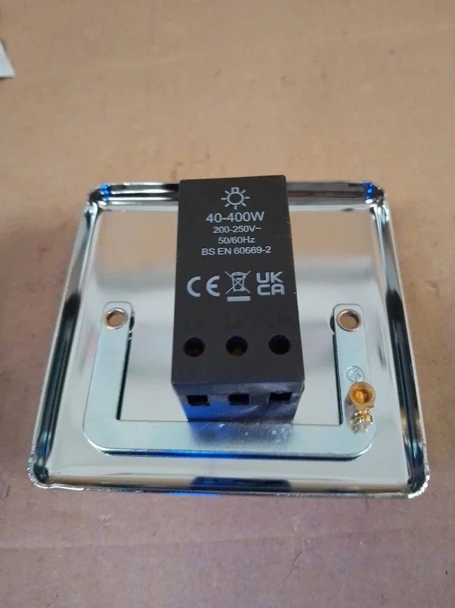 AET CPC1GDIM4 Polished Chrome Classical 400W 10 Amp Single 1 Gang 2 Way