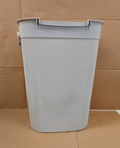 Argos Home 50L Laundry Hamper Grey Clothes Basket Storage Easy Clean Design