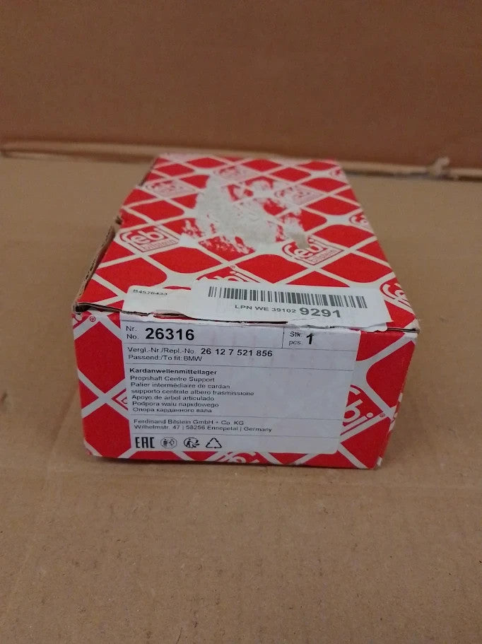 Febi bilstein 26316 Propeller Shaft Centre Support Aluminium New