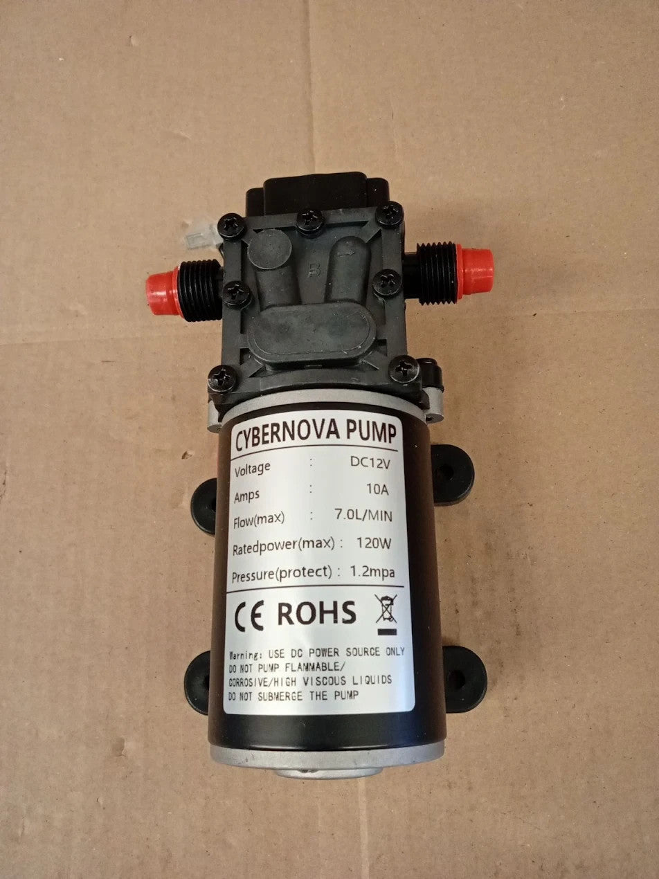 CYBERNOVA DC 12V 7L Min High Pressure Reflux Diaphragm Pump Self Priming Water