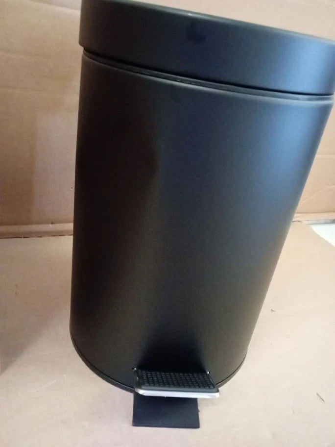 Argos Home 3Litre Bathroom Pedal Bin And Removable Inner Bin Black 25.1x22x17cm
