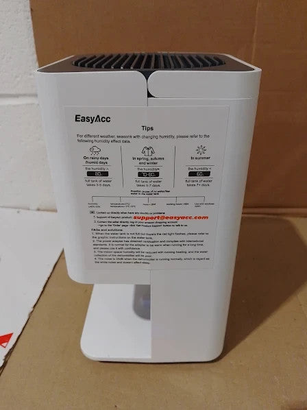 Easyacc 1200ml Electric Dehumidifier Quiet Auto Shut Off 7 Color 16x16x29cm