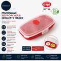 Snips Microwave Egg Poacher Omelette Maker Poached 0.75 LT 24x12.5x6cm