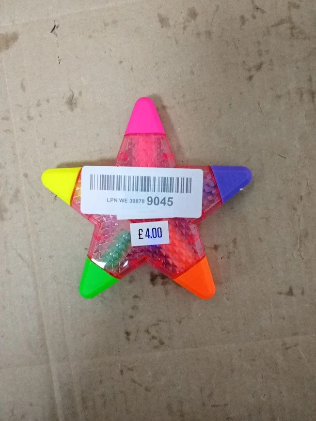 Tinc Star Shaped 5 In 1 Multi Coloured Highlighter Pen Kids Use School New