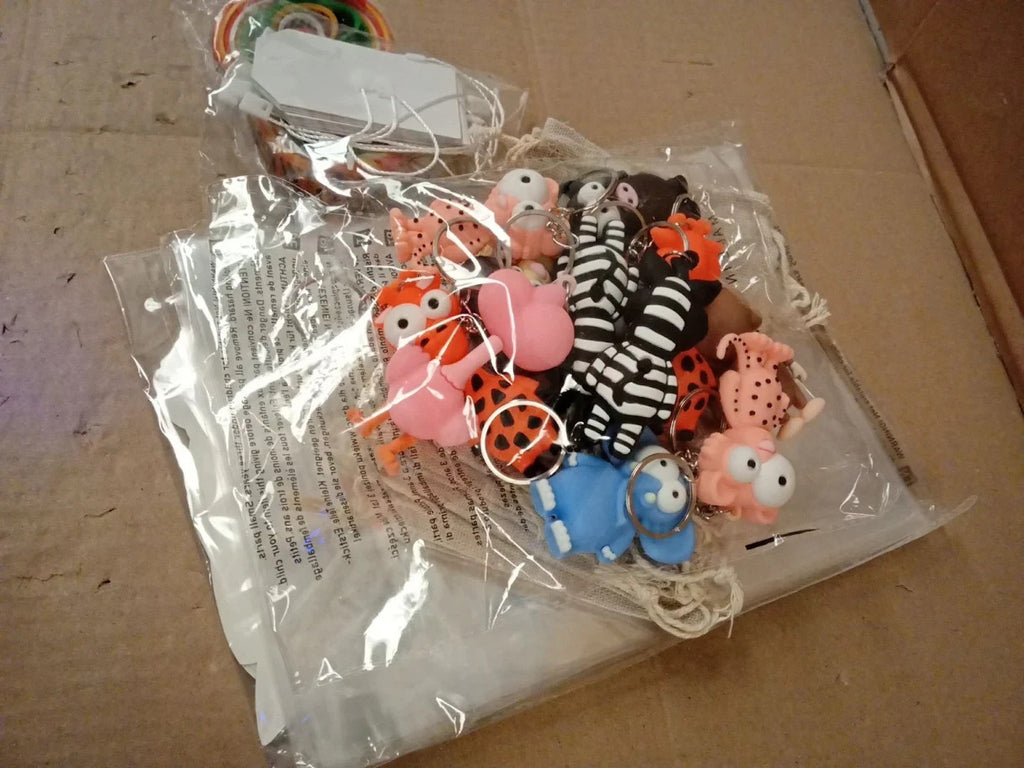 GC Jungle Safari Animals Party Bag Fillers Kids Masks Gifts Keychain New