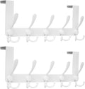 Honsky Over Door Hook Stylish 5 Triple Sturdy Hanger Metal Durable 2 Pack New