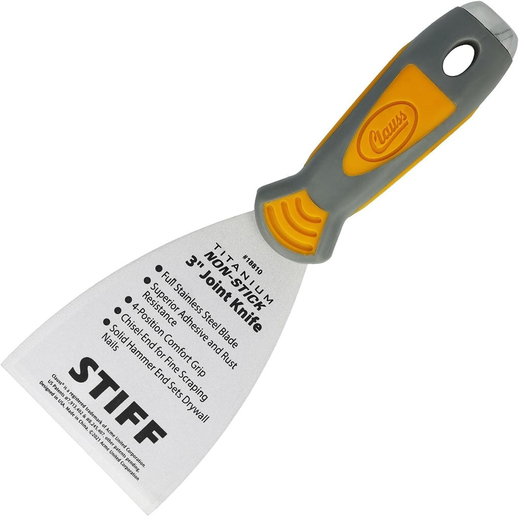 Clauss Putty 3in 7.6cm Stiff Ground Professional Quality Titanium New