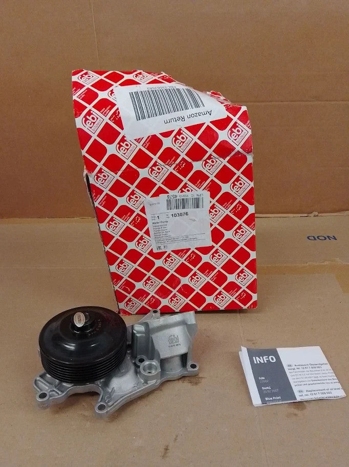 Febi Bilstein 103076 Water Pump Metal For Car 04054224030769 New