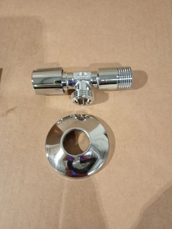 Grohe Brass Angle Valve 1/2in Pre Roughened Connection Thread Easy Sealing