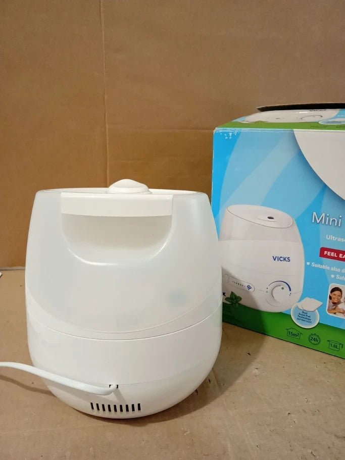 Vicks Mini Cool Mist Ultrasonic Humidifier Compact Quiet Better VUL525 New