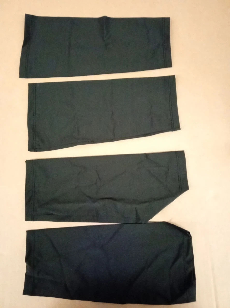 4 Pieces Arm Cast Cover Elastic Short Fingerless Removable Sleeve Black New