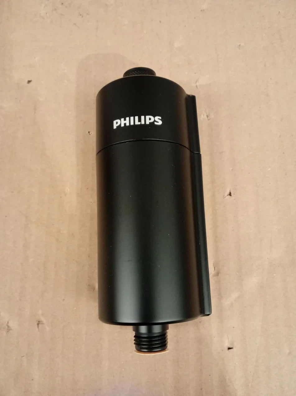 Philips Water In Line Shower Filter 50000L Capacity Black Reduce 99% Chlorine