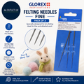 Glorex 0 1920 Felting Needles Fine Pack 3 Specially Designed Dry