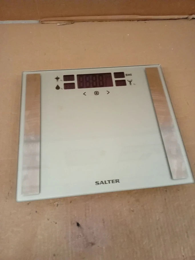 Salter Dashboard Wide Body Analyser Bathroom Scales LCD Display Silver