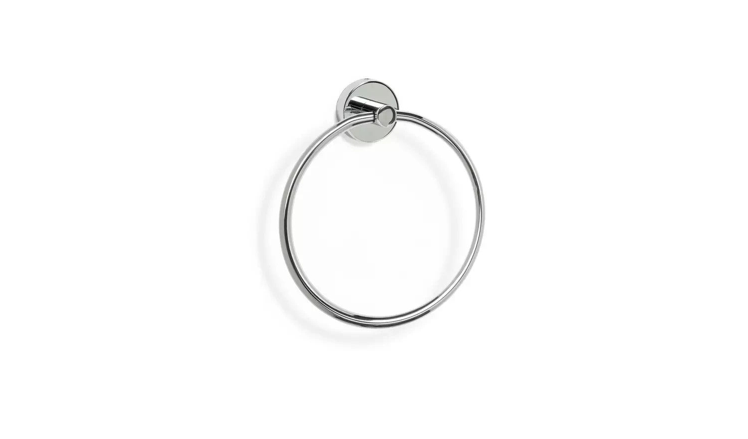 Habitat Wall Mounted Towel Ring 20x18x4.3cm Chrome New