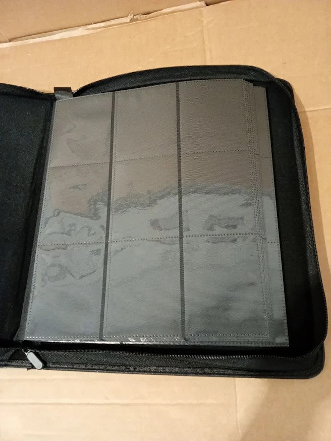 Old Canal Trading Card Binder Holds 252 Top Loaders TCG Sports Design Gray