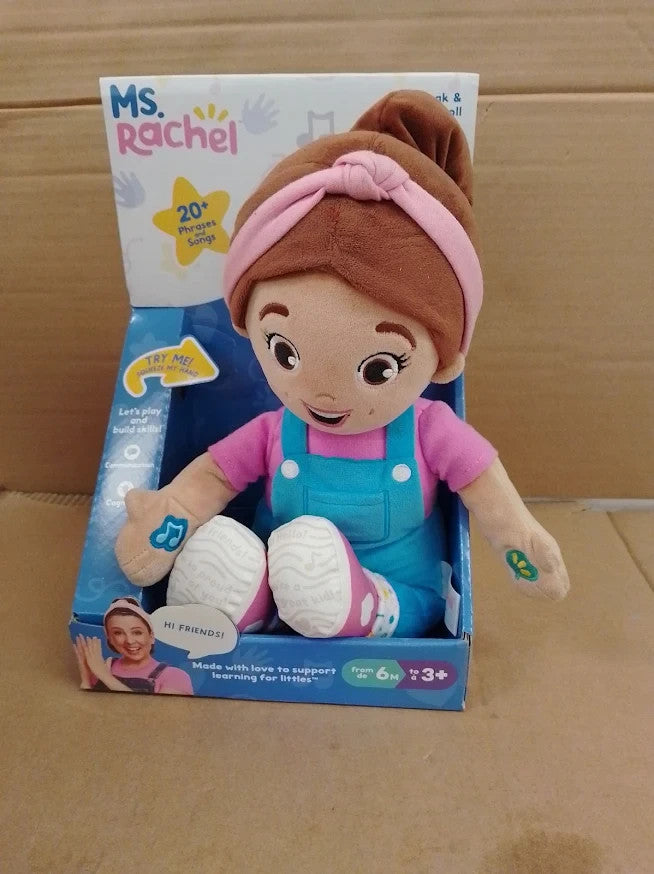 Ms Rachel Official Speak Sing Interactive Doll 16in Toddler Toy Songs Design New