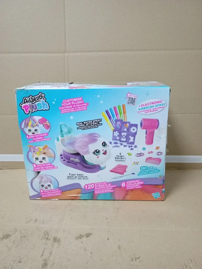 Airbrush Plush Hairiffic Salon Custom Makeover Kit Battery Powered 6+ New