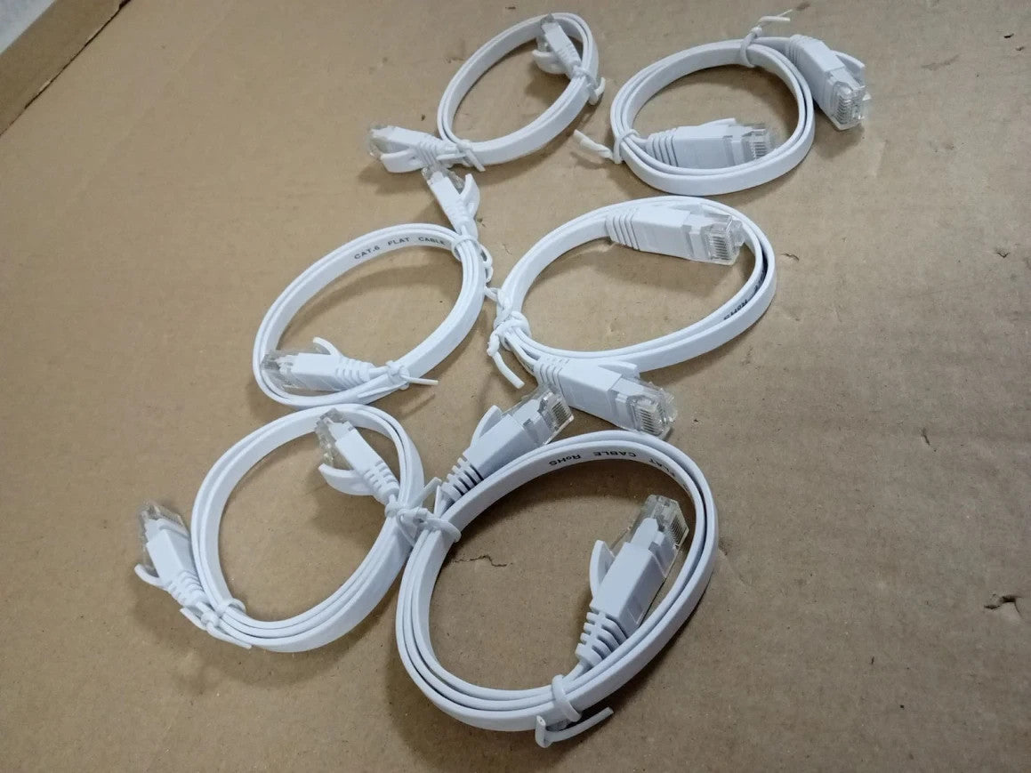 6x RJ45 Ethernet Network Patch Cables LAN Internet Router Broadband Leads New