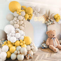 Yellow Balloons Arch Kit 130 Pieces Yellow White Sand Gold Nude Balloons New